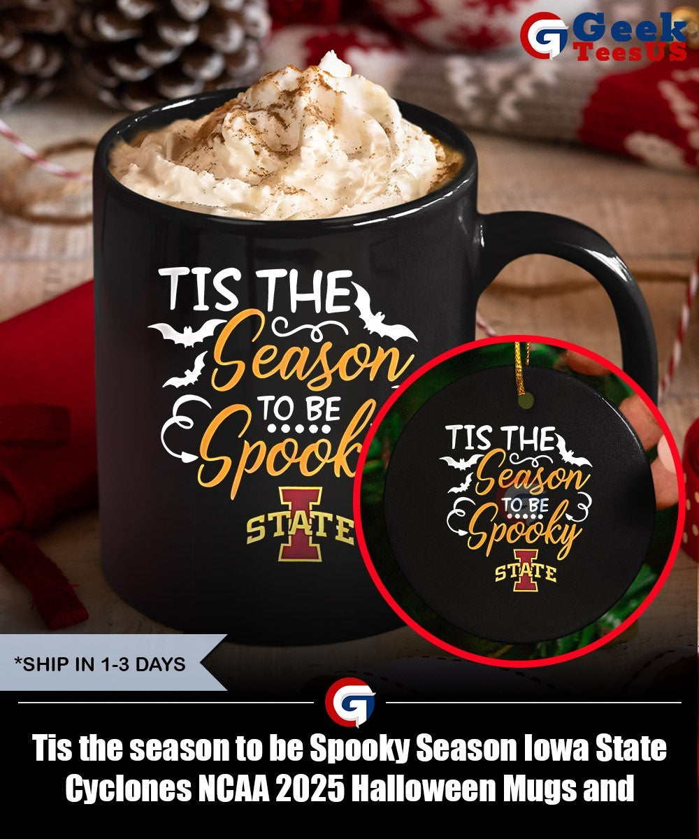 Tis the season to be Spooky Season Iowa State Cyclones NCAA 2025 Halloween shirt