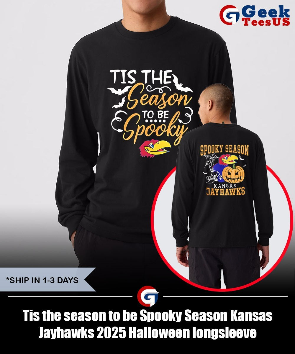 Tis the season to be Spooky Season Kansas Jayhawks 2025 Halloween shirt