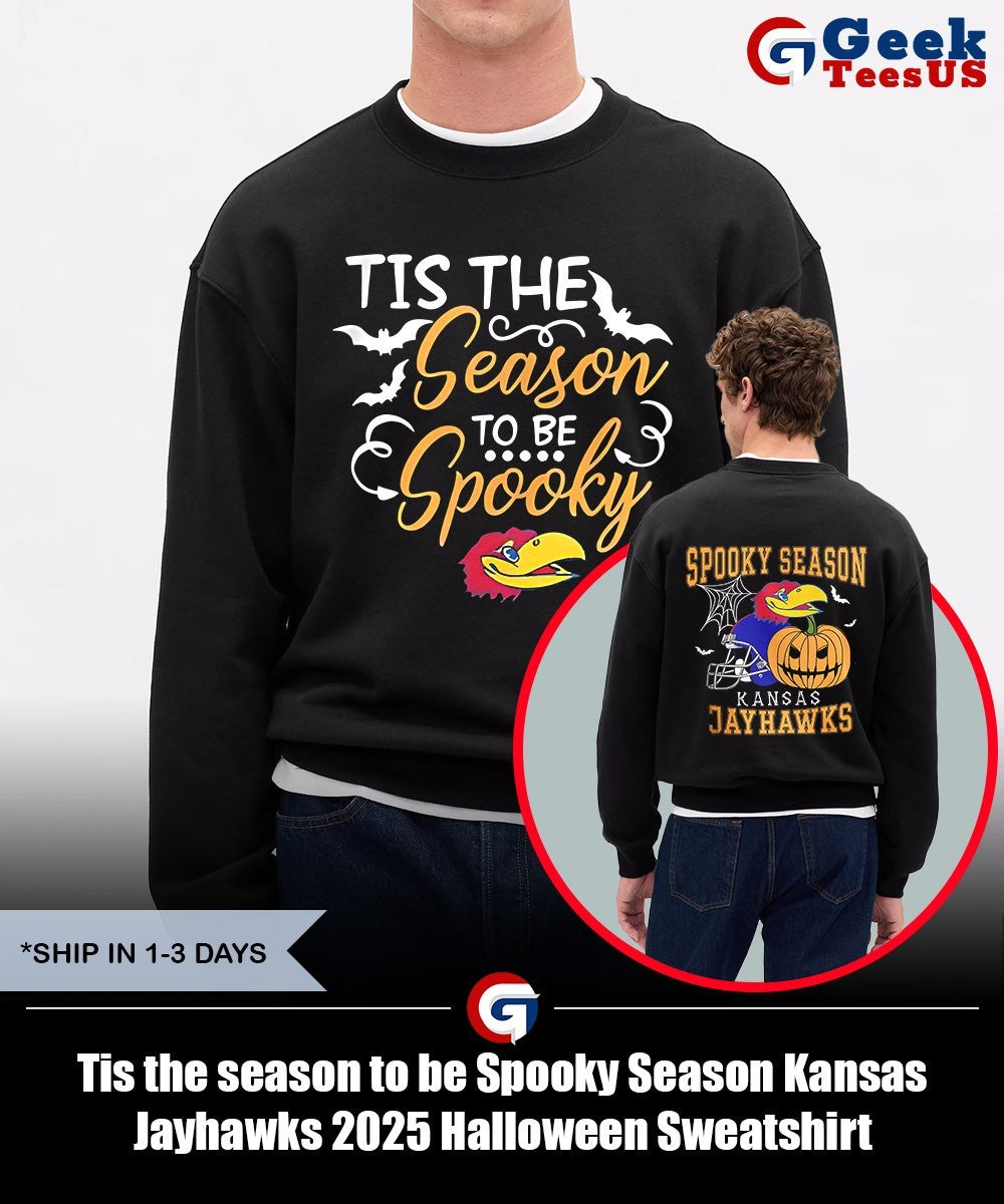 Tis the season to be Spooky Season Kansas Jayhawks 2025 Halloween shirt