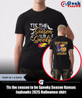 Tis the season to be Spooky Season Kansas Jayhawks 2025 Halloween shirt