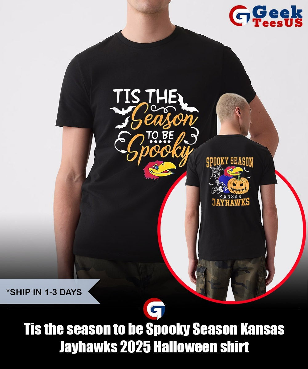 Tis the season to be Spooky Season Kansas Jayhawks 2025 Halloween shirt