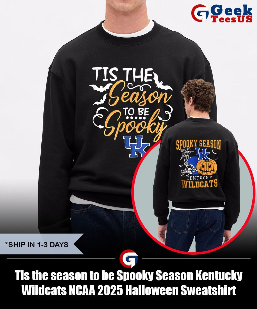 Tis the season to be Spooky Season Kentucky Wildcats NCAA 2025 Halloween shirt