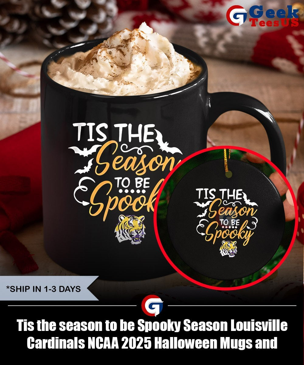 Tis the season to be Spooky Season Louisville Cardinals NCAA 2025 Halloween shirt