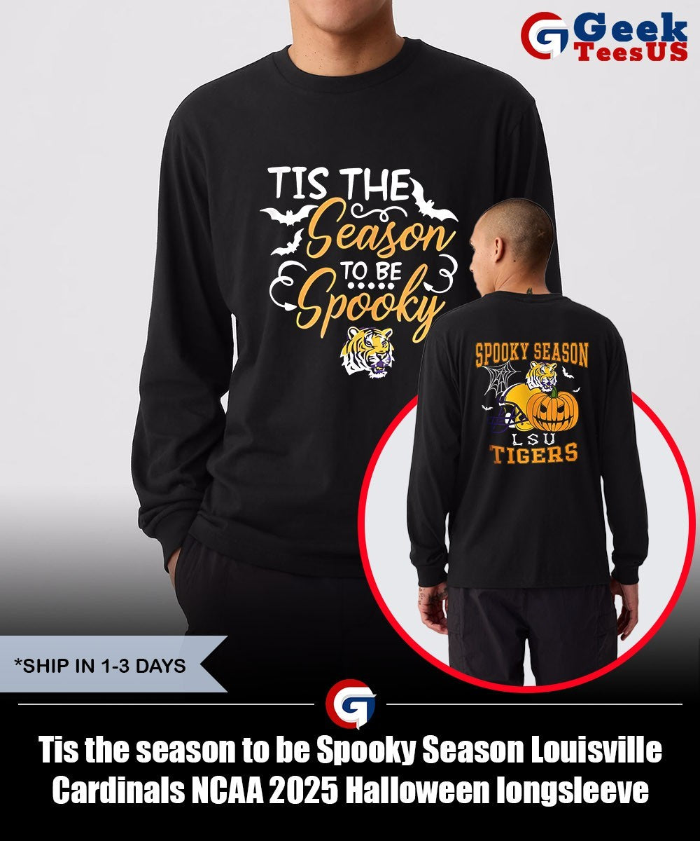 Tis the season to be Spooky Season Louisville Cardinals NCAA 2025 Halloween shirt