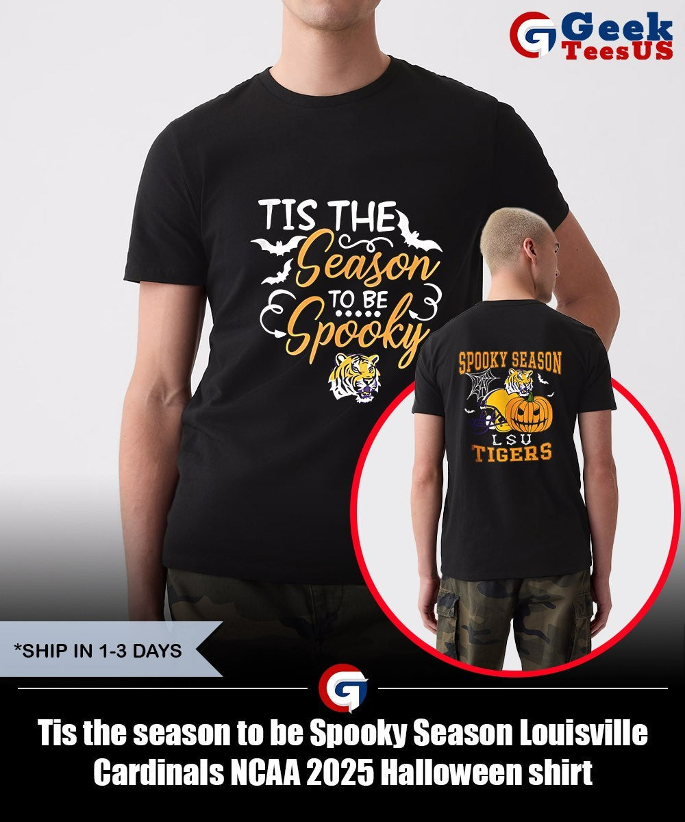 Tis the season to be Spooky Season Louisville Cardinals NCAA 2025 Halloween shirt