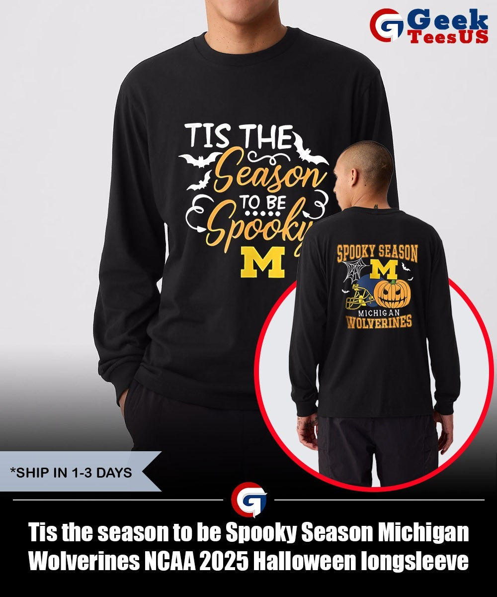Tis the season to be Spooky Season Michigan Wolverines NCAA 2025 Halloween shirt