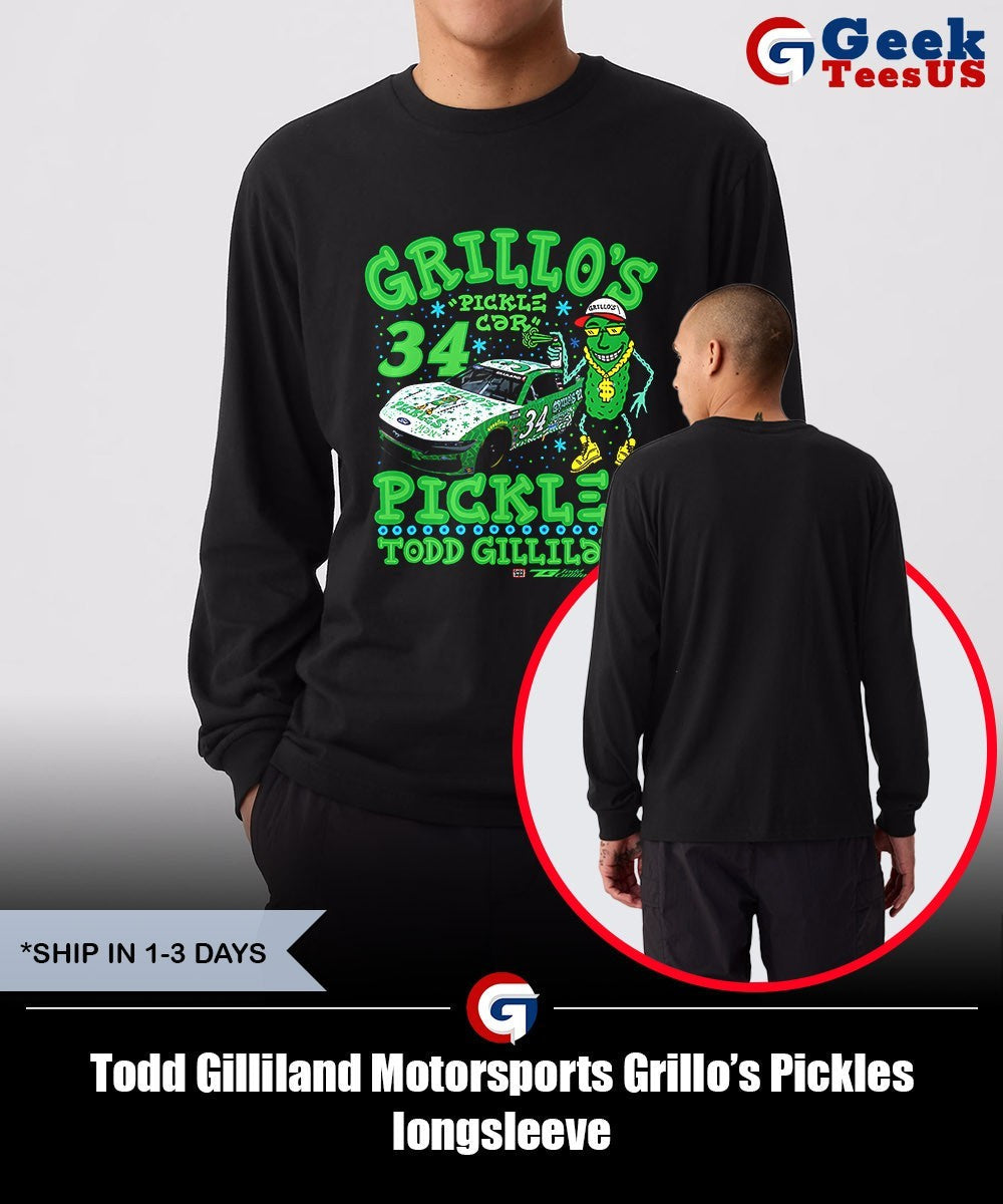 Todd Gilliland Motorsports Grillo’s Pickles shirt