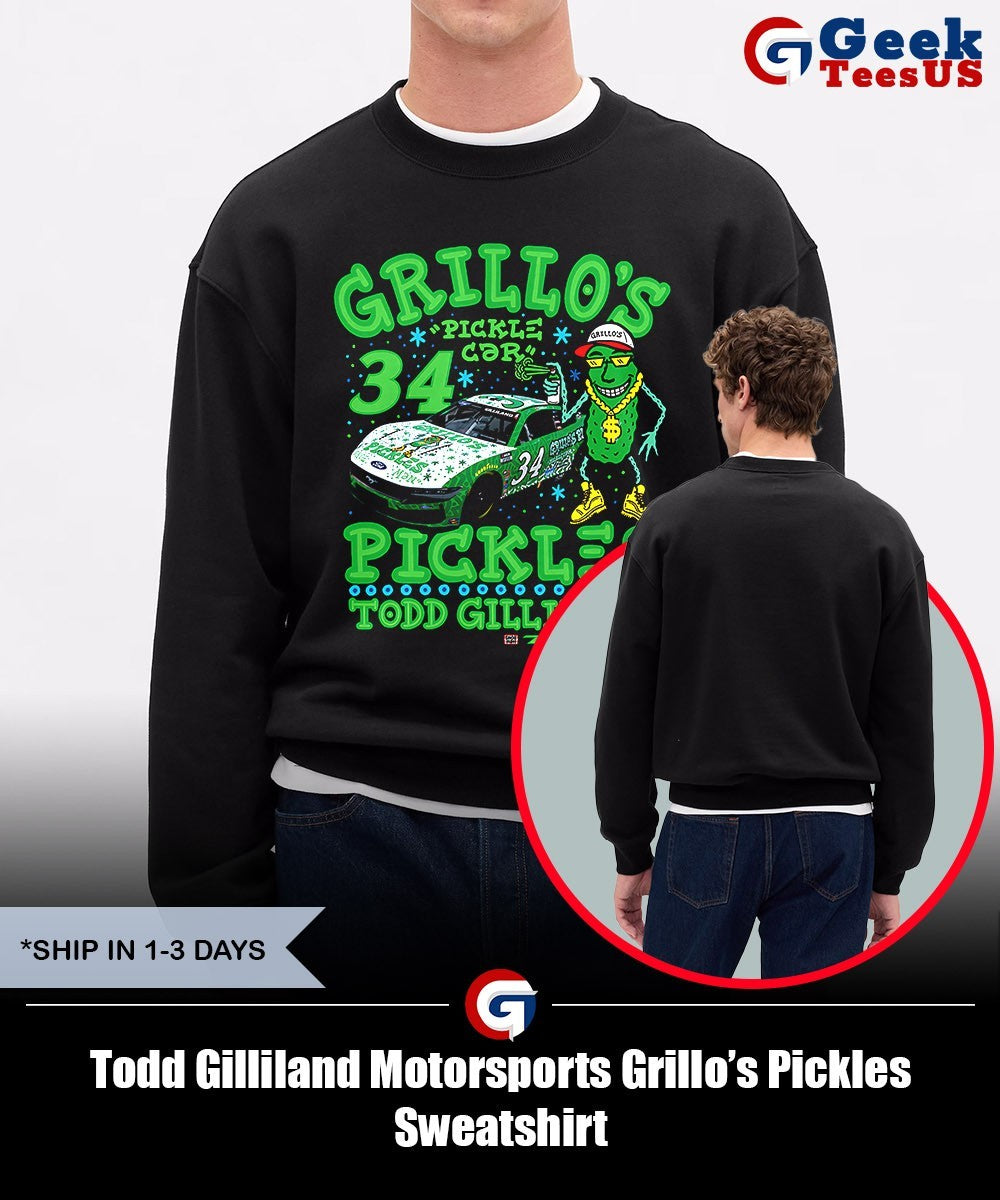 Todd Gilliland Motorsports Grillo’s Pickles shirt