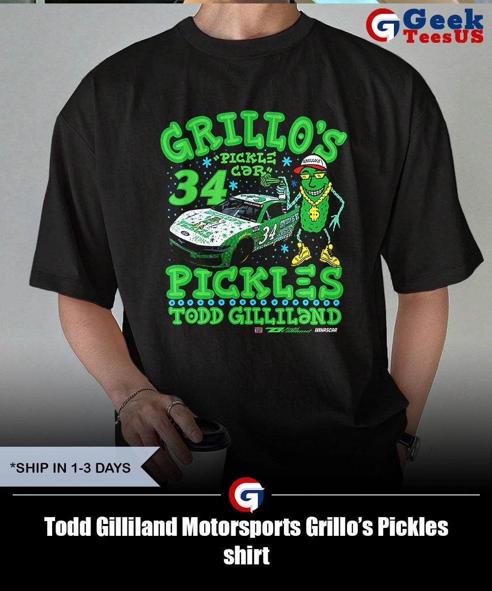 Todd Gilliland Motorsports Grillo’s Pickles shirt