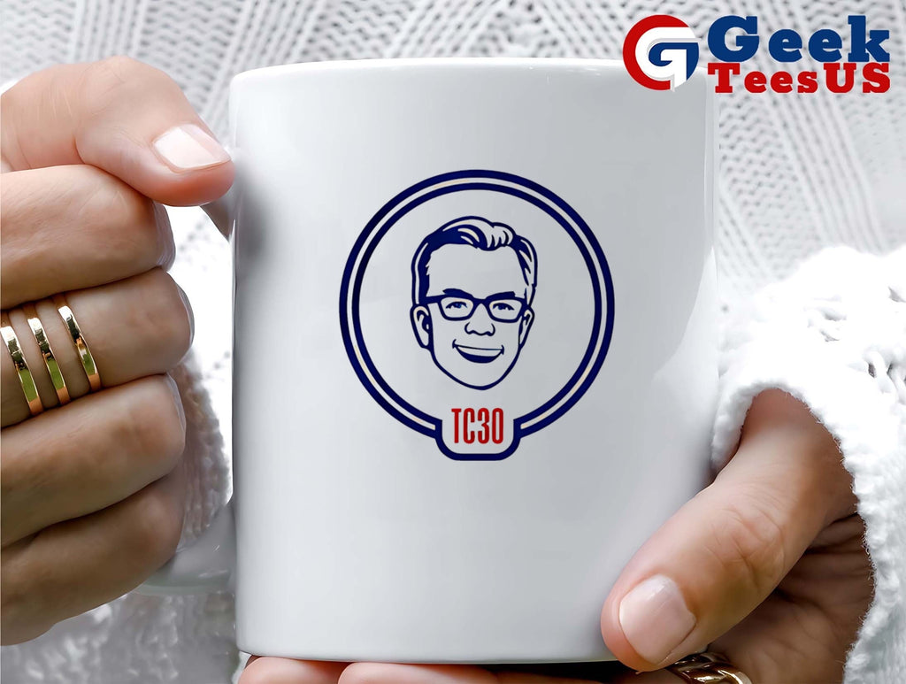 Tom Caron TC30 Years at NESN big head shirt