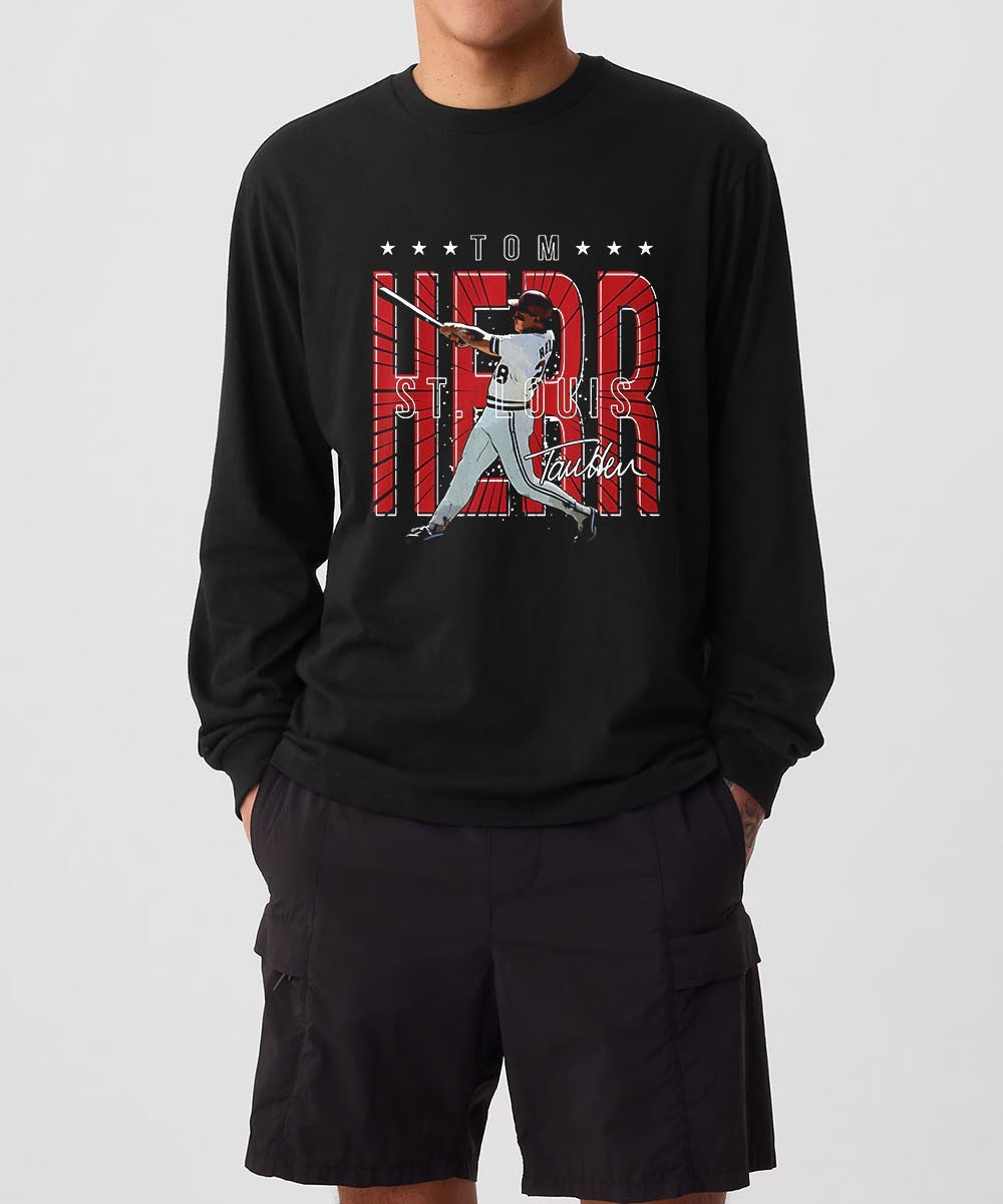 Tom Herr player St. Louis Cardinals MLB gritty signature shirt