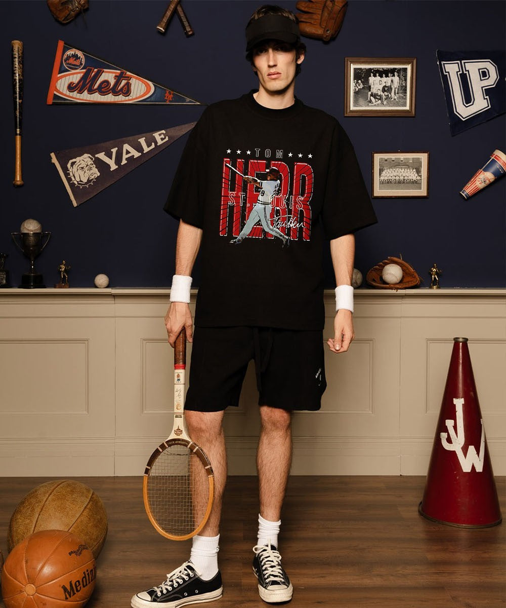 Tom Herr player St. Louis Cardinals MLB gritty signature shirt