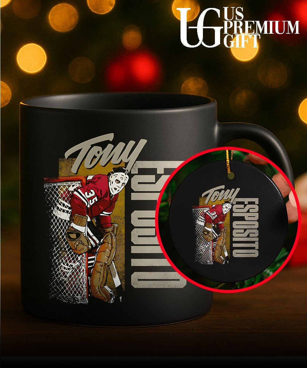 Tony Esposito Chicago Blackhawks NHL highlight shirt
