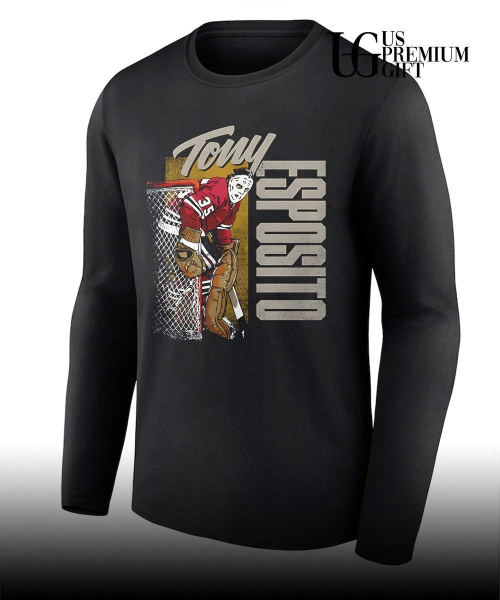 Tony Esposito Chicago Blackhawks NHL highlight shirt