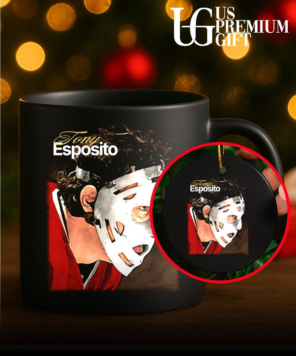 Tony Esposito Chicago Blackhawks NHL mask shirt