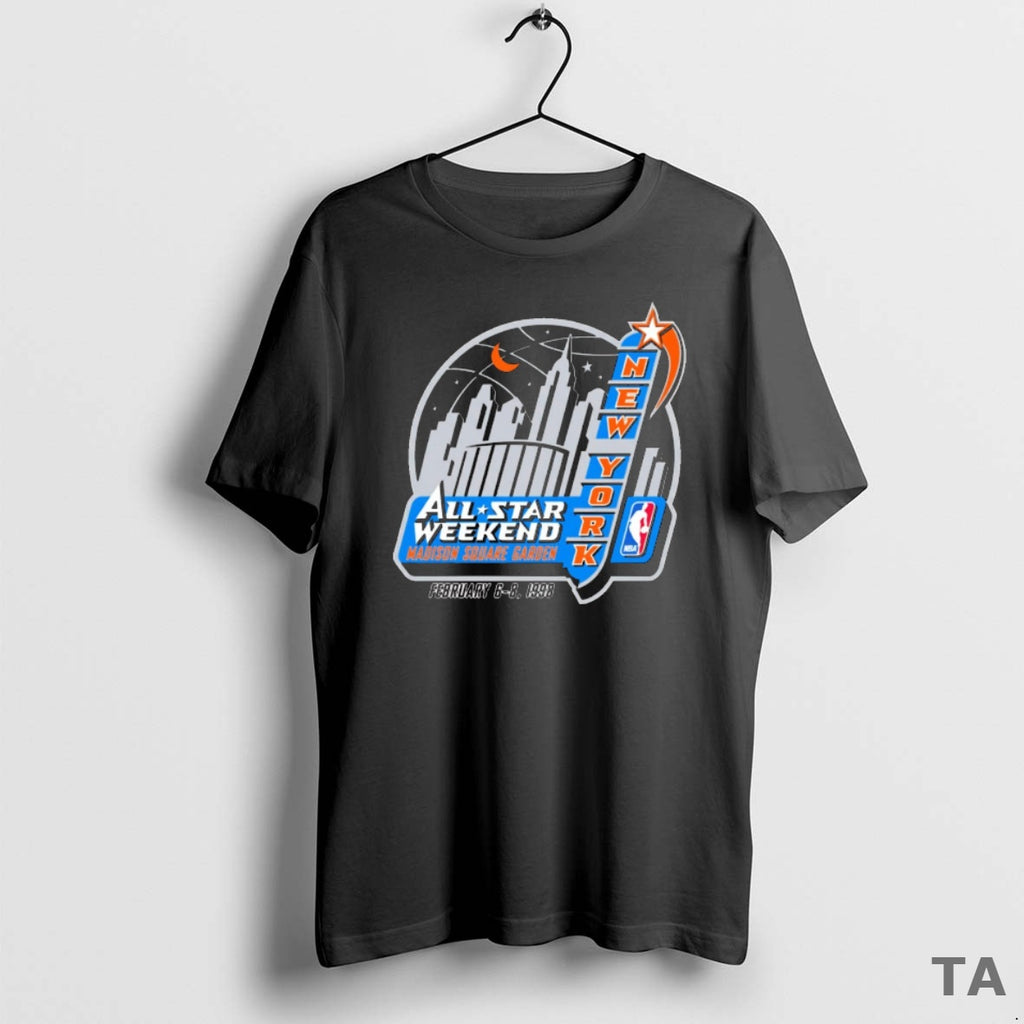 Top All Stars Weekend Madison Square Garden February 6 8 1998 Nba New York Logo