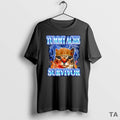 Top Tummy Ache Survivor Cat Meme T Shirt Sweater