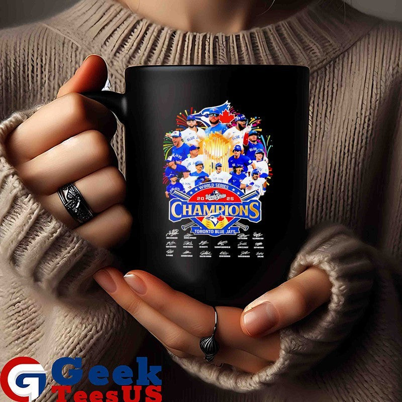 Toronto Blue Jays 2025 MLB World Series Champions signature poster shirt