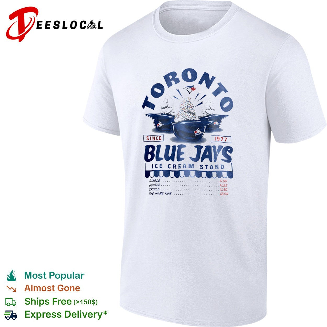 Toronto Blue Jays Since 1977 Ice Cream Stand shirt