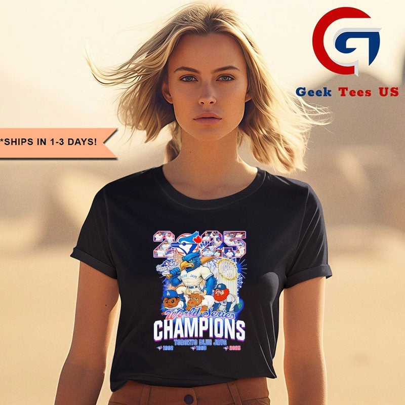 Toronto Blue Jays baseball 2025 World Series Champions mascot shirt