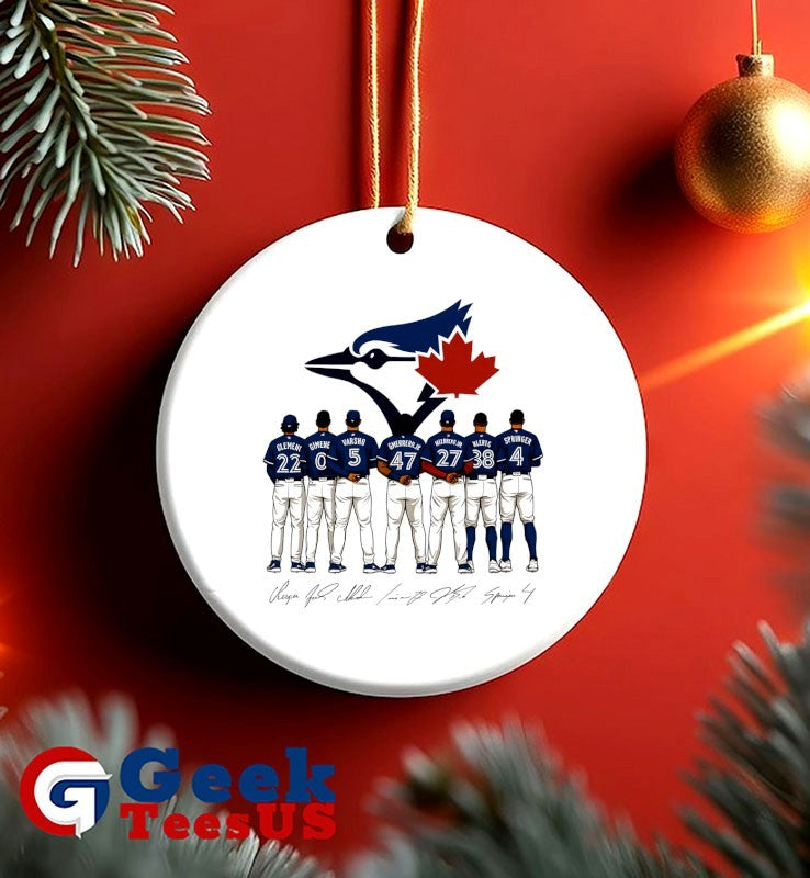 Toronto Blue Jays baseball players lineup 2025 signature shirt