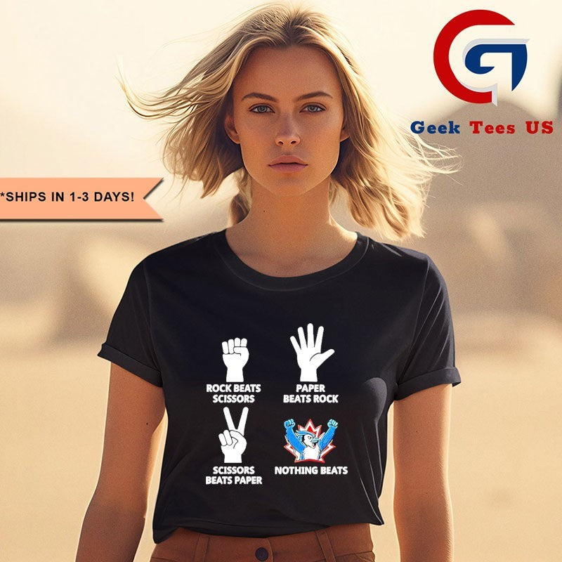 Toronto Blue Jays nothing beats rock paper scissors seagullwear shirt
