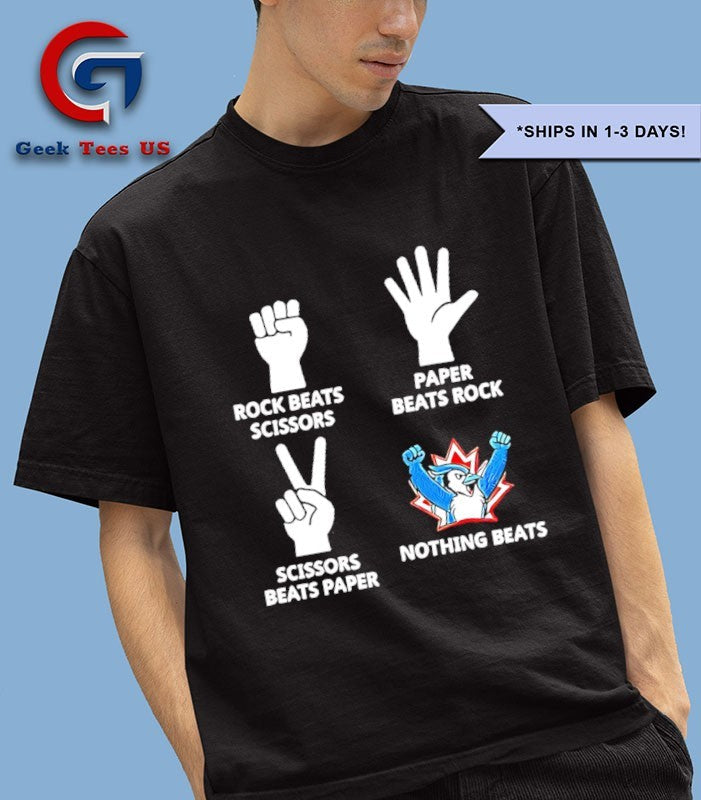 Toronto Blue Jays nothing beats rock paper scissors seagullwear shirt