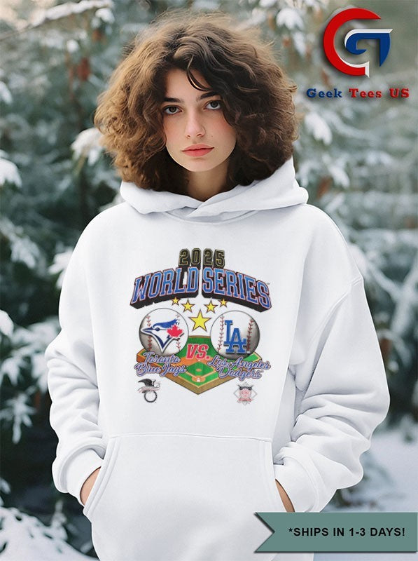 Toronto Blue Jays vs Los Angeles Dodgers 2025 World Series stadium logo shirt