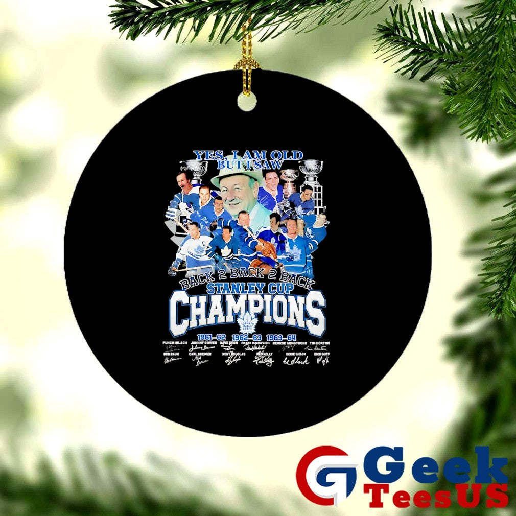 Toronto Maple Leafs yes I am old but I Saw Back2Back2Back Stanley Cup Champions vintage shirt