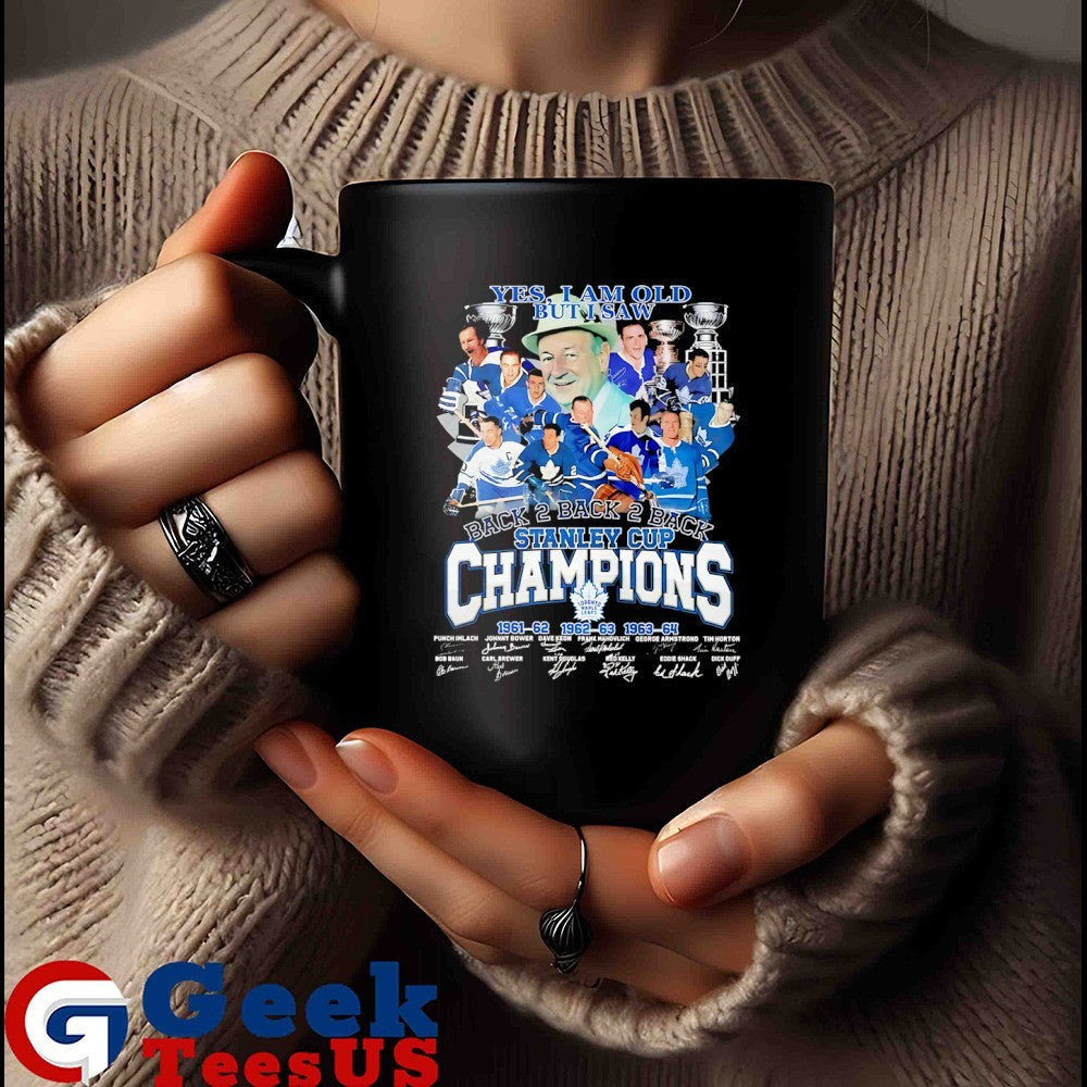 Toronto Maple Leafs yes I am old but I Saw Back2Back2Back Stanley Cup Champions vintage shirt
