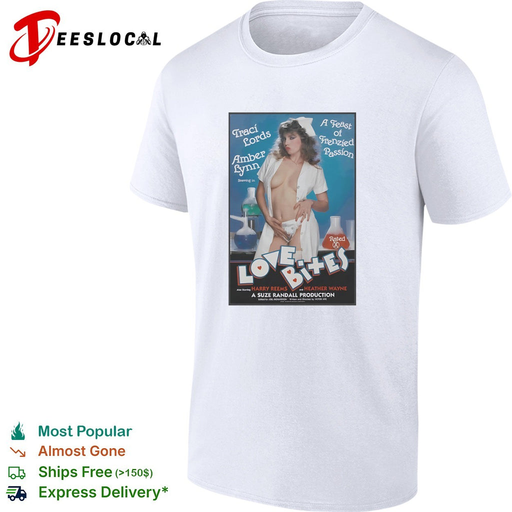 Traci Lords Amber Lynn Love Bites Harry Reems Heather Wayne Suze Randall shirt