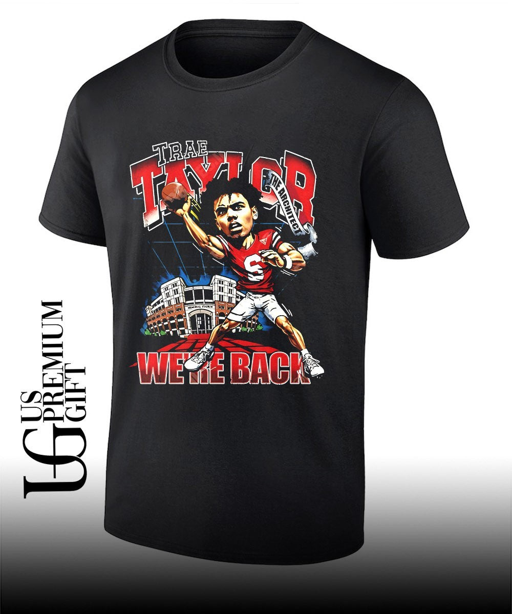Trae Taylor We’re Back Nebraska Cornhuskers basketball caricature shirt