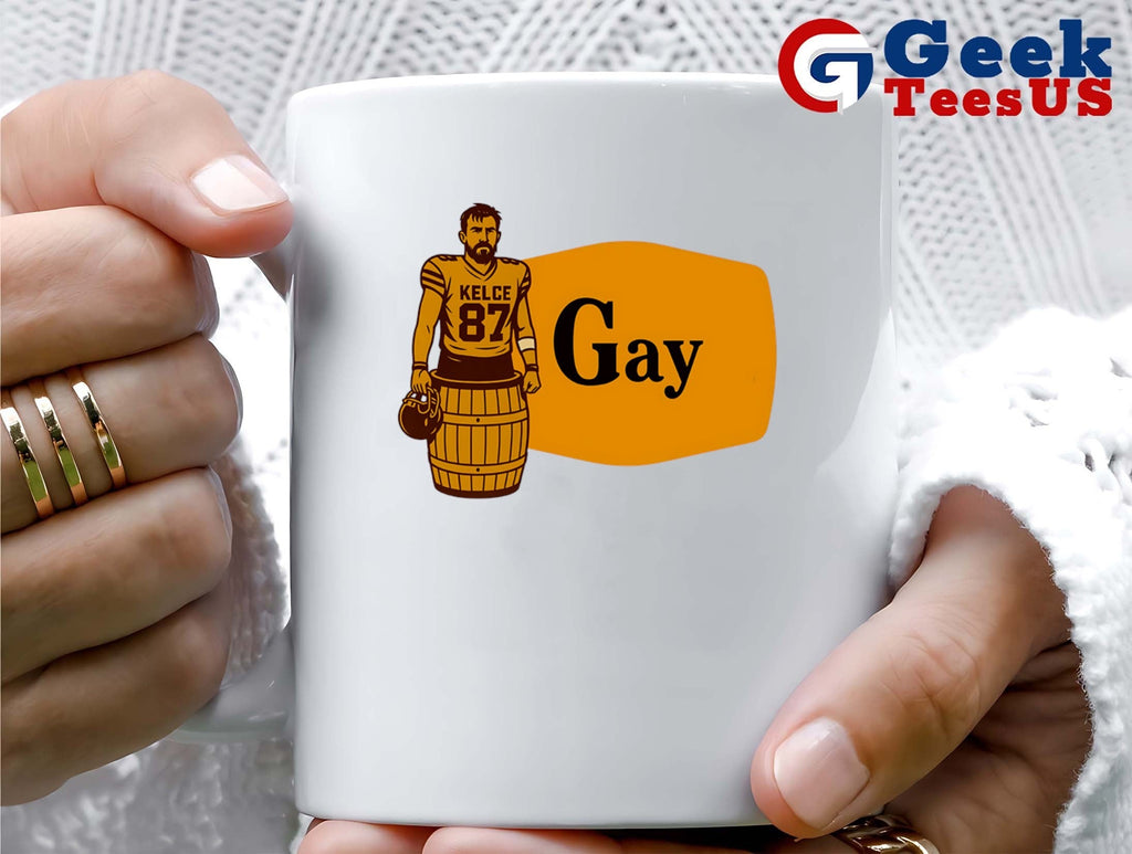 Travis Kelce Gay Cracker Barrel parody logo shirt