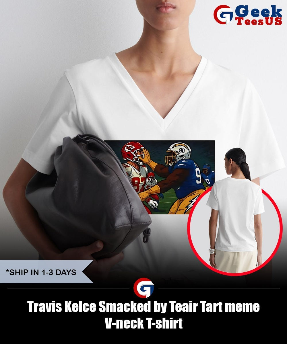 Travis Kelce Smacked by Teair Tart meme shirt