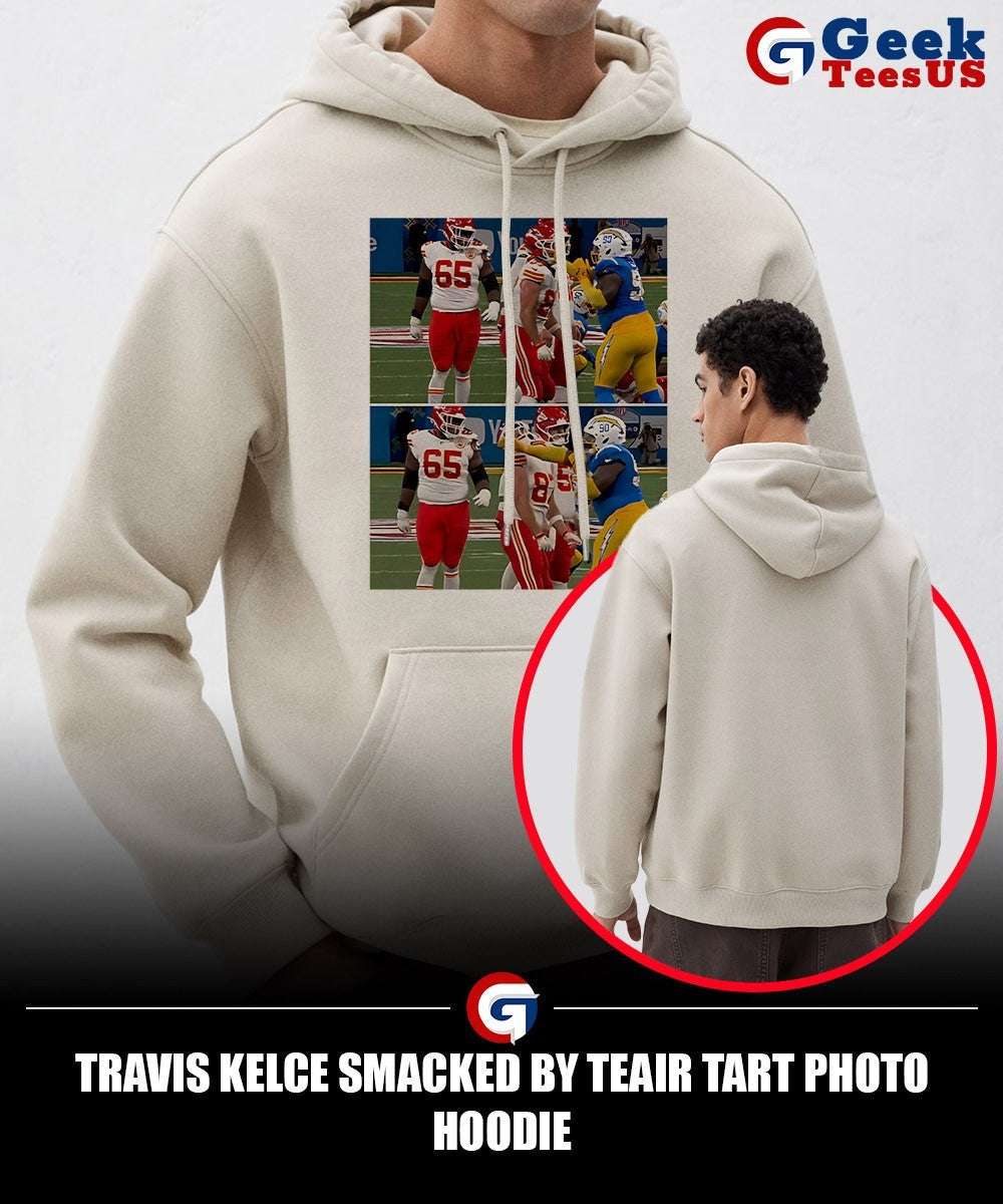Travis Kelce Smacked by Teair Tart photo shirt
