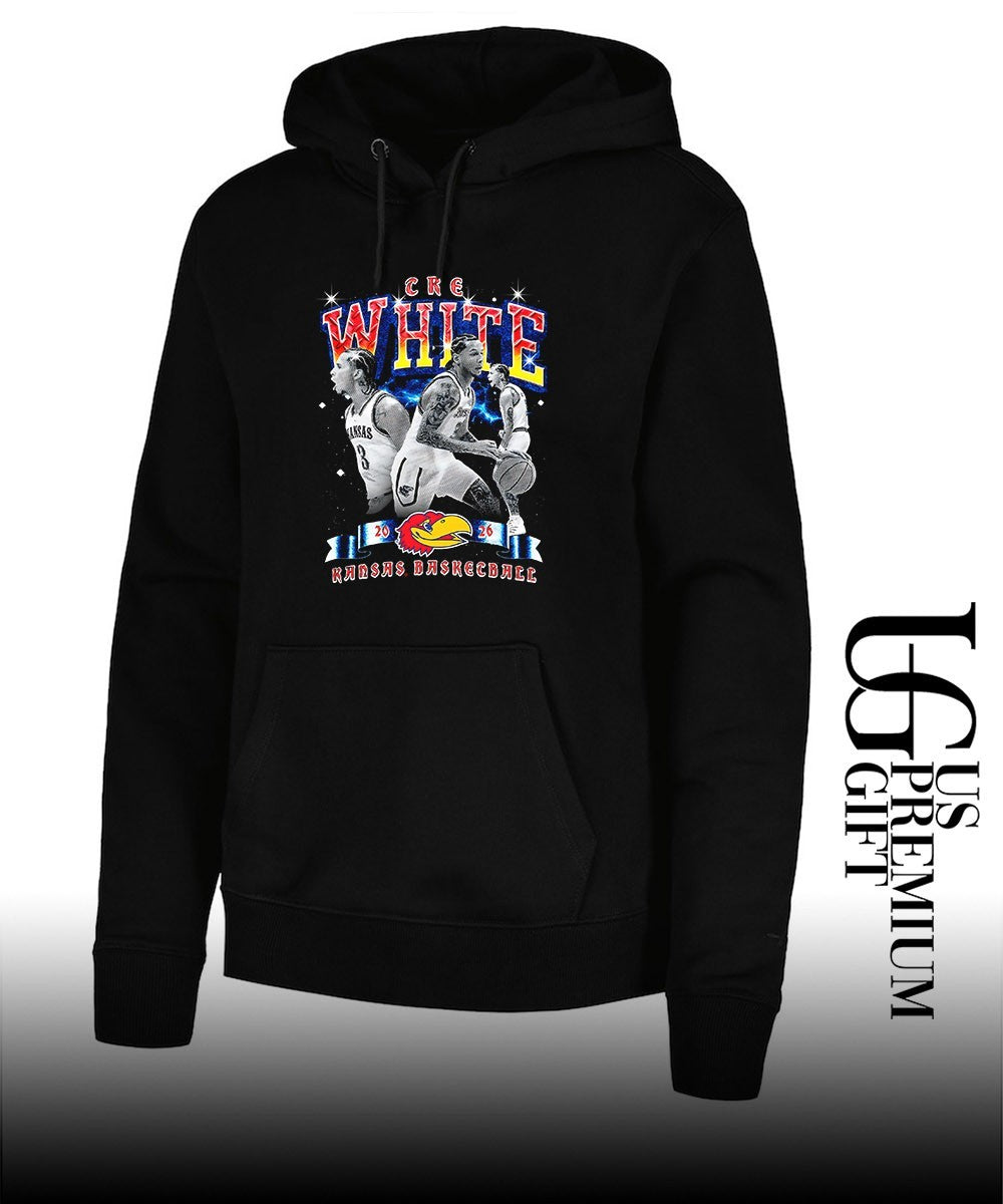 Tre White Kansas Jayhawks men’s basketball graphic shirt