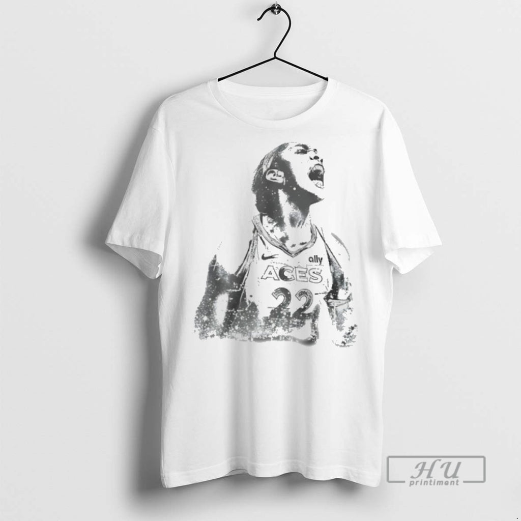 Trending Aja Wilson Las Vegas Aces 2025 Wnba Finals Mvp Scream Graphic Tee Shirt