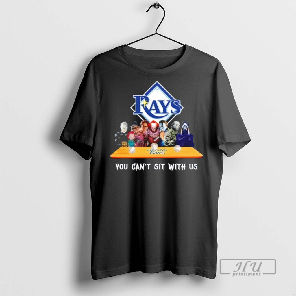 Trending Horror Movie Characters You Cant Sit With Us Tampa Bay Rays Halloween Graphic Tee