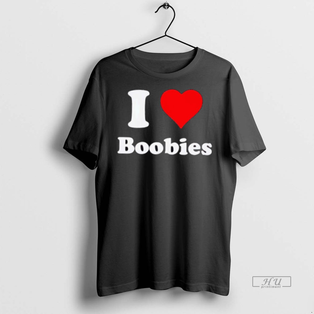Trending I Love Boobs Graphic Tee Shirt Sweater