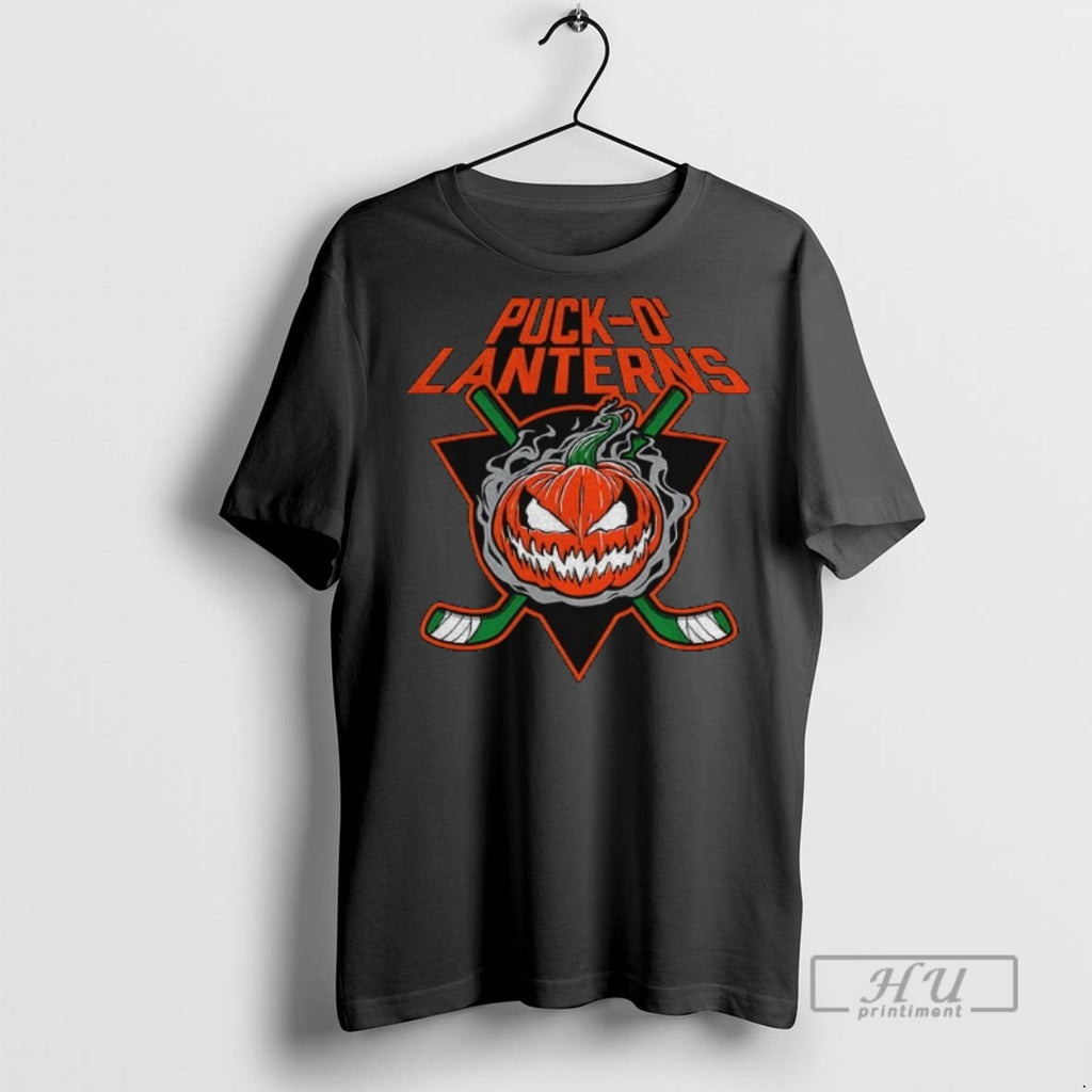Trending Puck O Lanterns Bring Hockey Back Hockey Halloween Graphic Tee Shirt Sweatshirt Hoodies