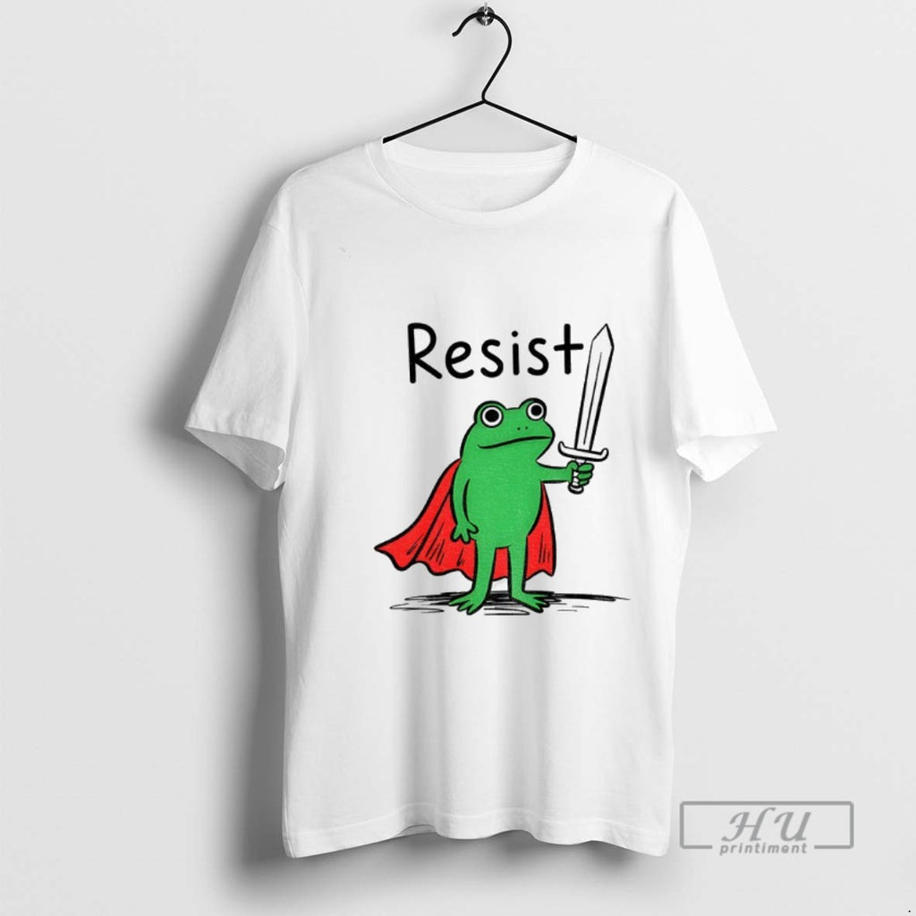Trending Resist Frog Free Portland Freedom Feminist Equality Anti Maga Political Graphic Tee Shirt