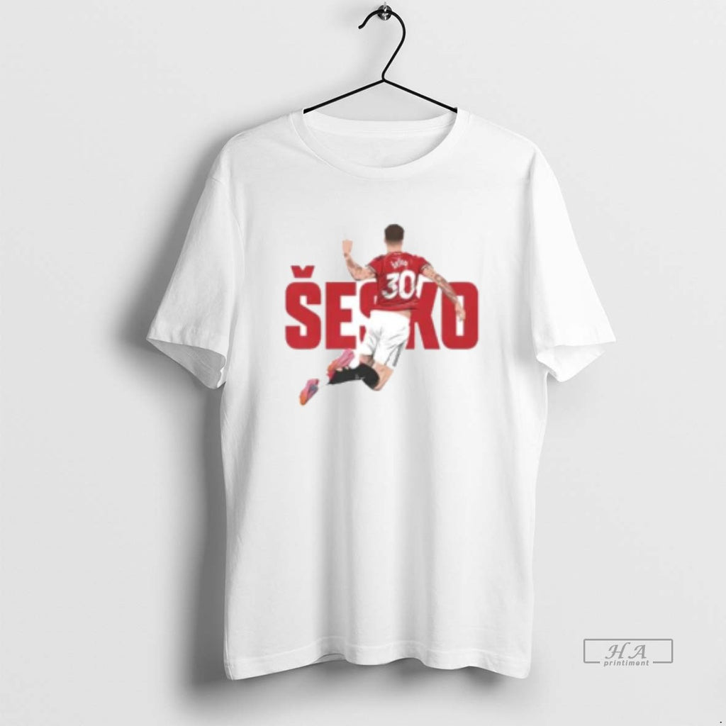 Trendy Benjamin Sesko Manchester United Graphic Ornaments
