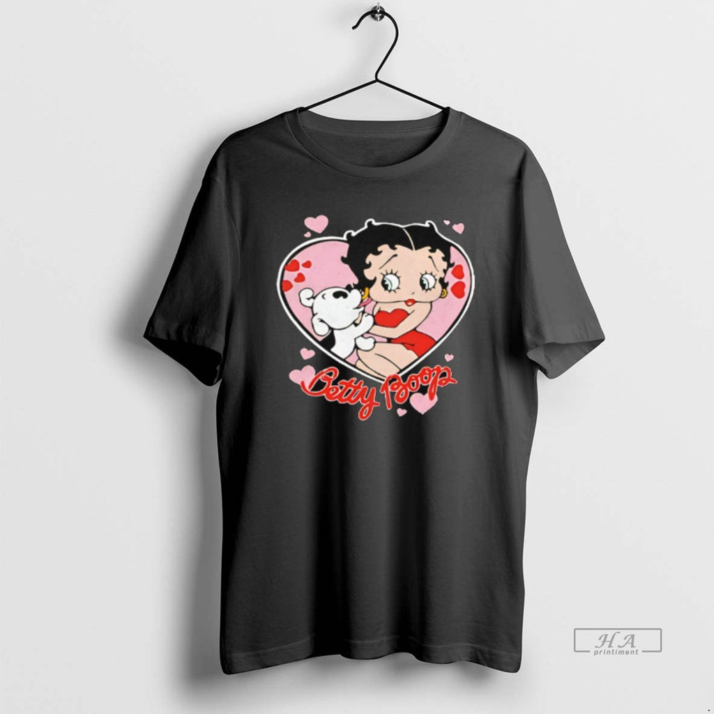 Trendy Bettyboop With Dog In Heart
