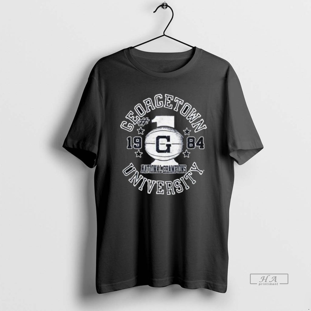 Trendy Georgetown Vintage Basketball 1984 National Champions Shirts