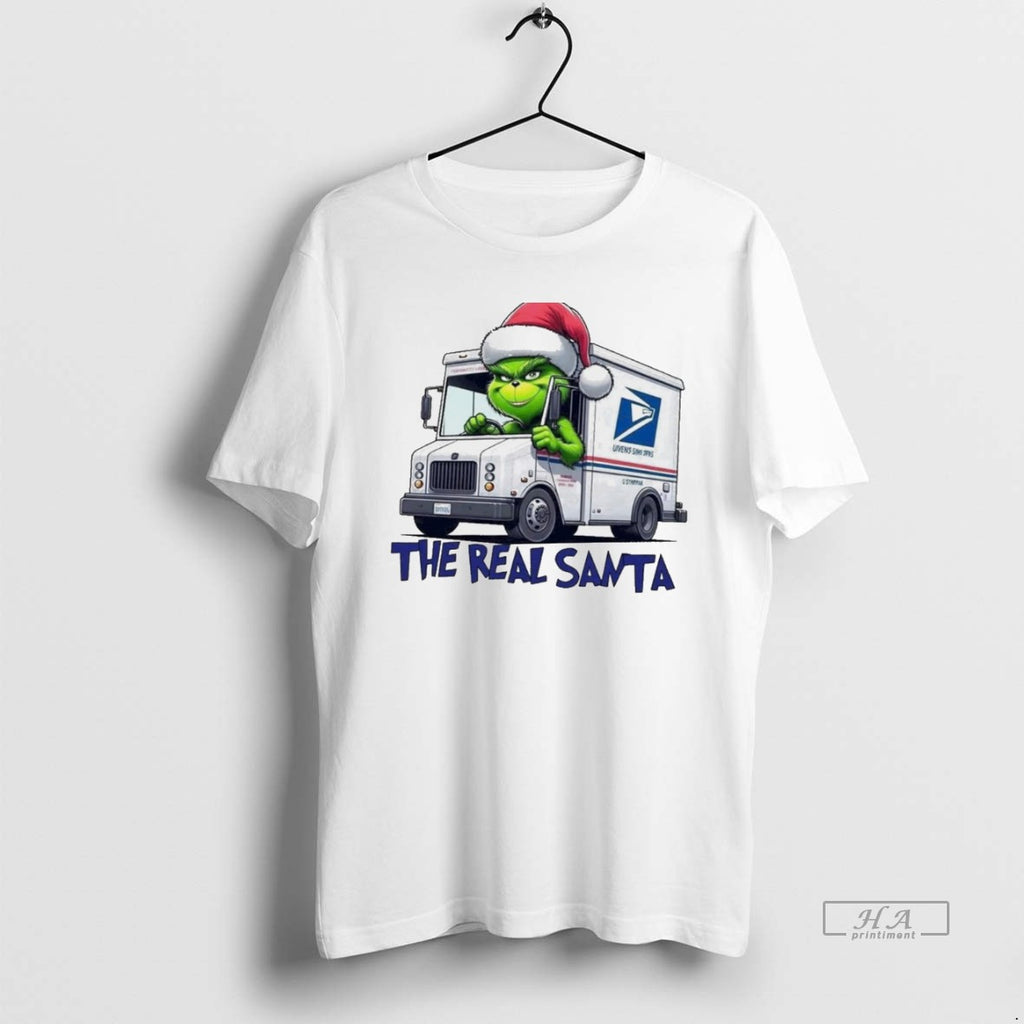 Trendy Grinch The Real Santa Christmas White