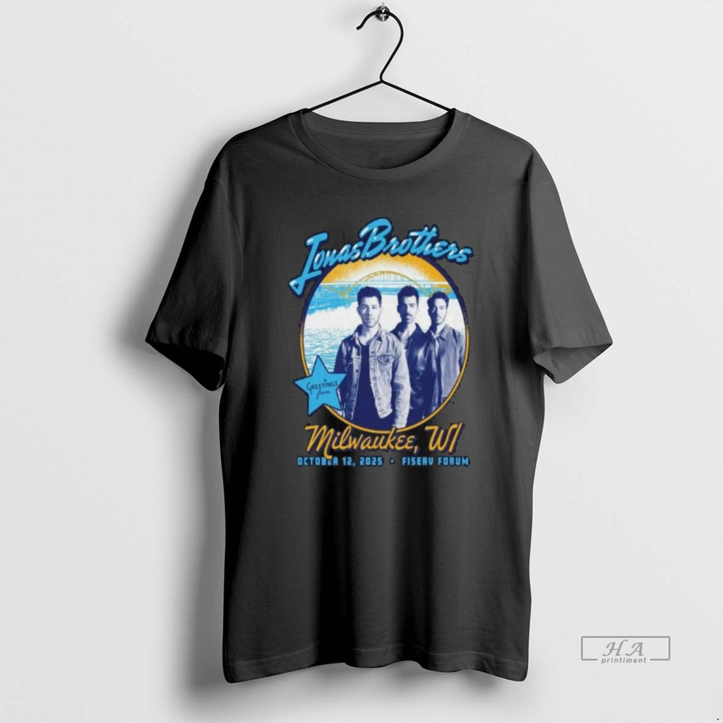 Trendy Jonas Brothers October 12 2025 Milwaukee Wi Long Sleve