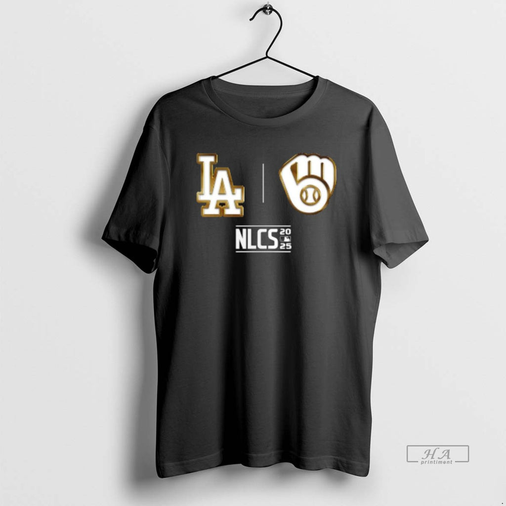 Trendy La Dodgers Vs Brewers 2025 Nlcs Game Logo