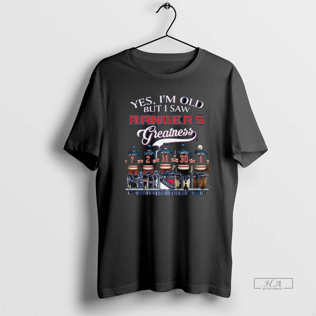 Trendy New York Rangers Yes Im Old But I Saw Rangers Greatness Squad 2025 Signatures
