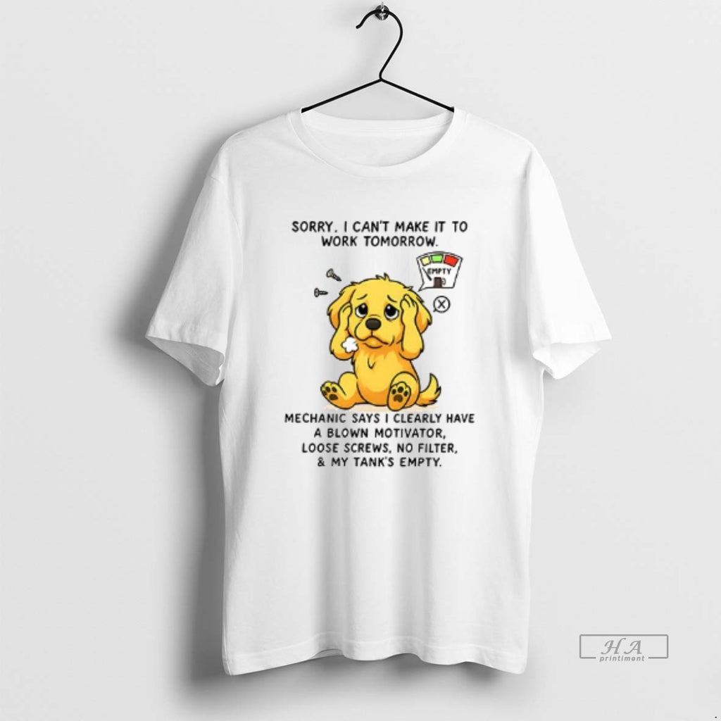 Trendy Sorry I Cant Make It To Work Tomorrow Golden Retriever Ceramic Ceramic And Classic