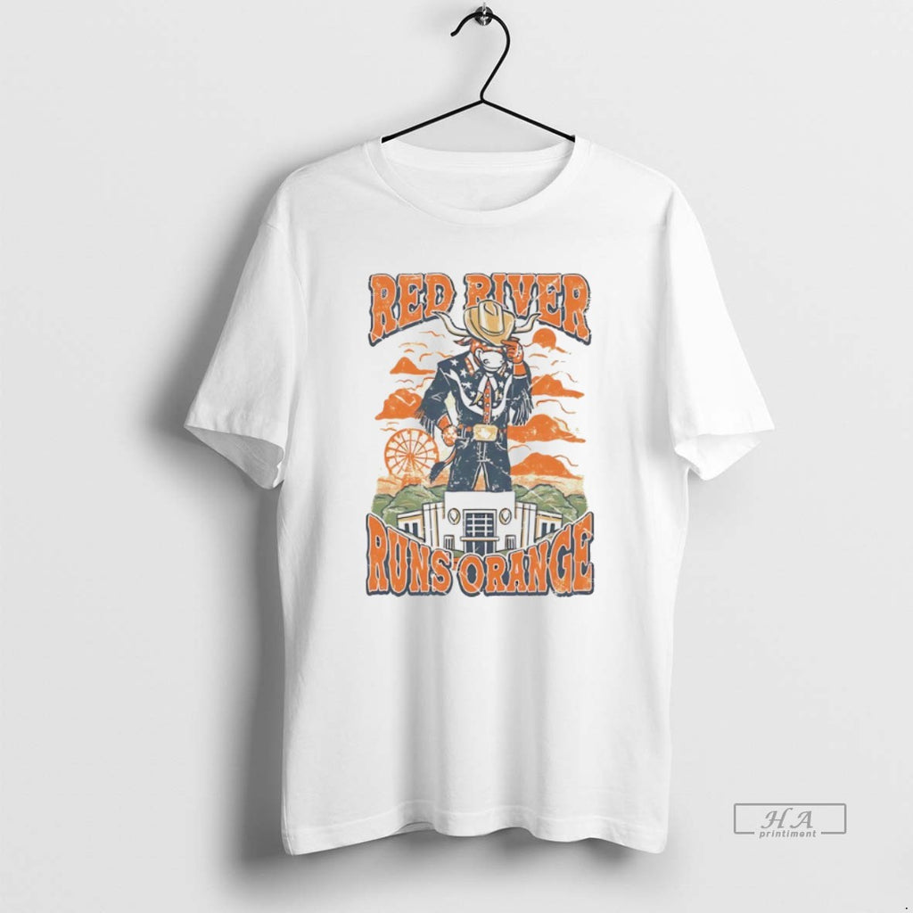 Trendy Texas Longhorns Red River Runs Orange